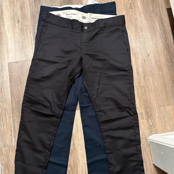 Dickies Skinny Straight Black Pants - Picture 3 of 7